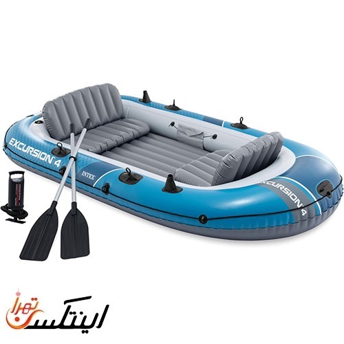 قایق بادی اکسکروشن 4 مدل excursion TM 66324 اینتکس