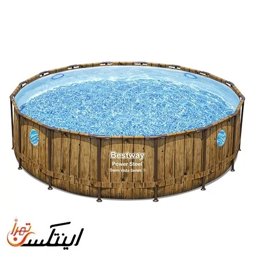 استخر پیش ساخته طرح چوب قطر 488 عمیق