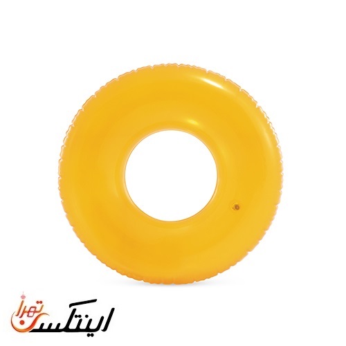 حلقه شنا بادی اینتکس قطر 76 سانت نارنجی شفاف