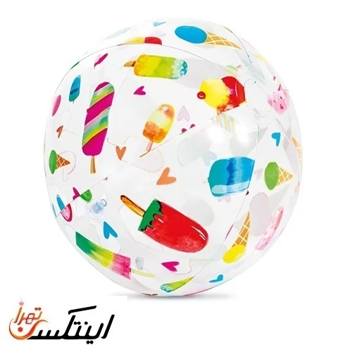 توپ بادی کودک قطر 51 مدل بستنی